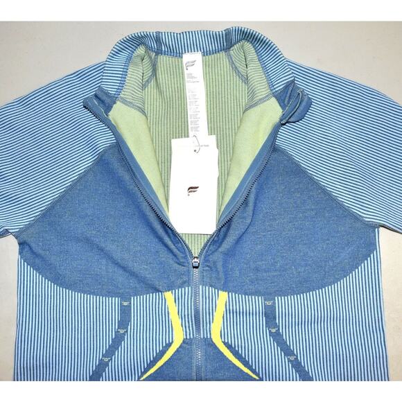 A6 NWT FABLETICS Blue Cassidy Seamless Moisture Wicking Jacket Size XL $89.95 - Picture 6 of 7